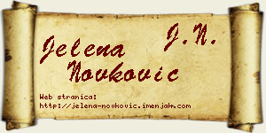 Jelena Novković vizit kartica